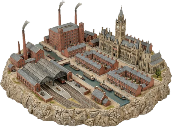 An industrial city